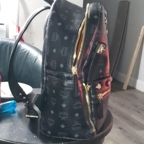 Brand New MCM Studded Dual Stark Laptop Backpack - Picture 4 of 10